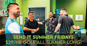 Send It Summer Fridays: $29/hr Indoor Golf in Charlotte Every Friday Through September